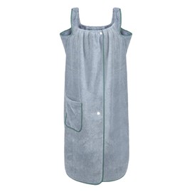 Women's Towel Wrap with Straps Coral Fleece Highly Absorbent Shower Towel Quick-Drying Wearable Bath Robe Shower Spa Beach Gym Towelling Robe Cover-Up Bath Skirt Dressing Gown Sling Body Wrap Pajamas