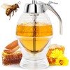 Honey Dispenser No Drip Glass 8 oz with Plastic Top,
