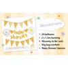 Gender Neutral Baby Shower Decorations + 4 Games Pack for