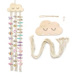 Hiflyer Bow Holder for Girls Hair Bows, Bow Organizer for Girls Hair Bows, Hair Organizer Storage Hair Bow Holder Hair Bow Organizer Hair Clip Organizer Hair Accessories Organizer (White)