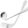 Rehabilitation Aid Spoon Angled Fork Spoon Curved Utensil Angled Fork