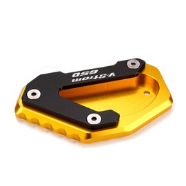 ZESIDIMO For Suzuki Vstrom 650 V-strom 650XT DL650 2004-2012-2022 Side Stand Extension Motorcycle Accessories Vstrom650 DL650XT DL 650 (Gold)