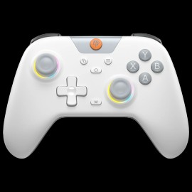 EasySMX X05 2.4g Wireless Gaming Controller for PC,Switch - Controller Gamepad with Hall Effect, Anti-Drift Controllercolor: White