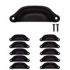 Fuxxer® 10 x Antique Drawer Handles, Shells, Retro Design, 98