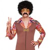 PQJSJDR Hippie Disco Costume Set,Funky Afro Wig,Blue Sunglasses,Necklace Punk Gold