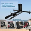 KUAFU Motorcycle Wheel Chock Stand Upright 1800 LBS, Wide Range