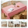 Veblandy Checkered Tablecloth Rectangle Waterproof Gingham Table Cloth Washable Buffalo