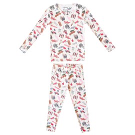 Copper Pearl Two Piece Long Sleeve Toddler Pajamas PJ Sets for Boys and Girls - Adorable Pattern Pajamas, Breathable Fabric to Keep Cool While Sleeping, Sizes 12 Months to 5T - A Christmas Story