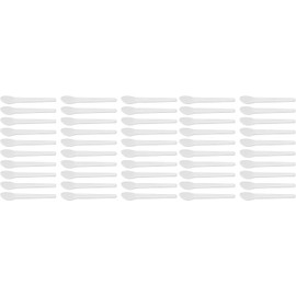 Espátula Cosmética, Espátula de Crema Facial Blanca para Mantener los Dedos Limpios, Resistente, Reutilizable para Uso Doméstico