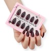 ONPRESS 30Pcs Wine Red Press on Nails Short Almond Fake