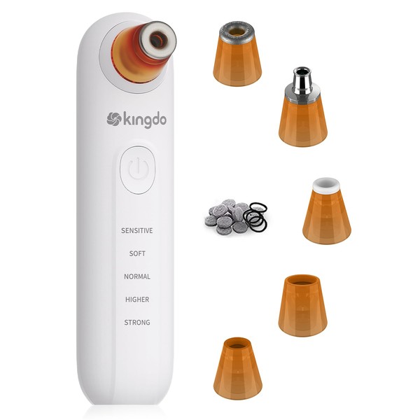kingdo 2-in-1 Microdermabrasion Machine, Pore Vacuum with 5 Diamond Tips