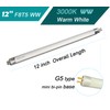 Accway (6 pack) F8T5/WW 12’’ Linear Fluorescent Light Bulb, 8W