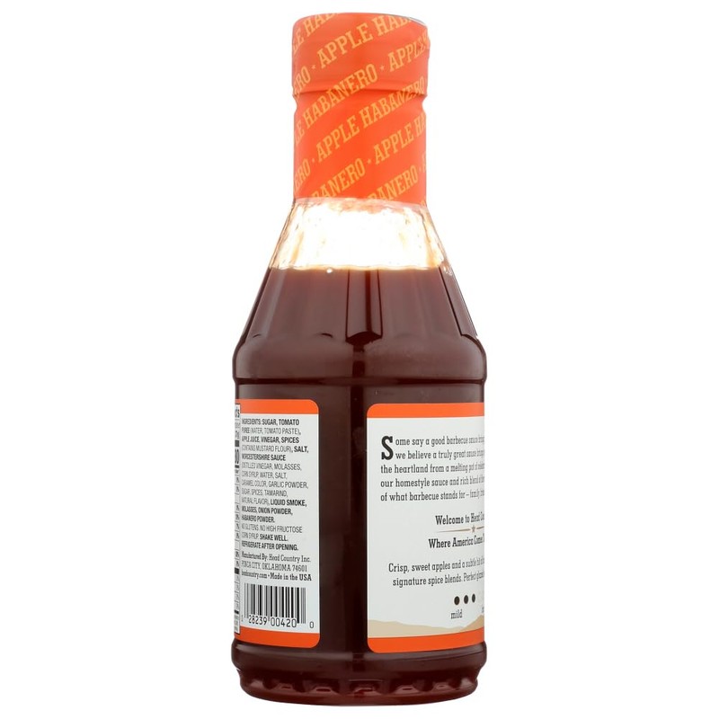 Head Country 312487 BBQ Apple Habanero Sauce, 20 oz -