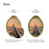Sunlit Vintage Picture Frame 5x7 Inch, Oval Antique Photo Frames
