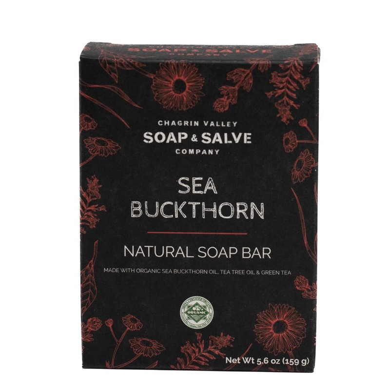 Chagrin Valley Natural Soap Bar - Sea Buckthorn, Organic Tea