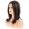 Beweig Brown Wigs for Women Shoulder Length Straight Middle Part
