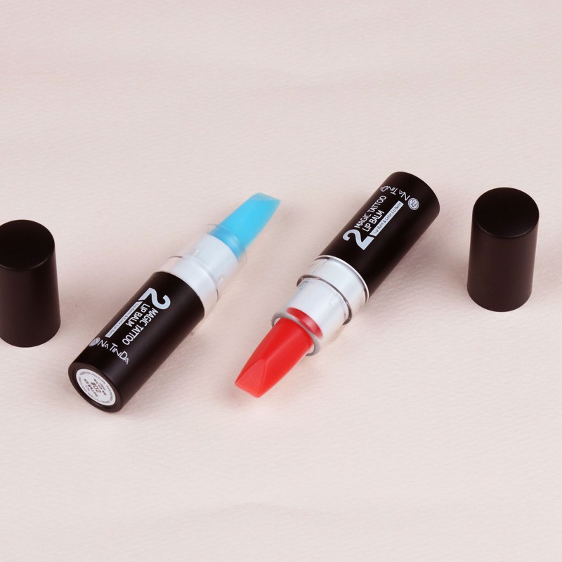 Natinda Indelible magic tattoo lip balm, moisturizing lip reversal lipstick,
