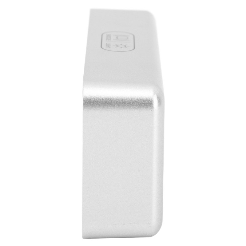 Mirror LED Alarm Clock Two Sets of Alarm Rechargeable Voice