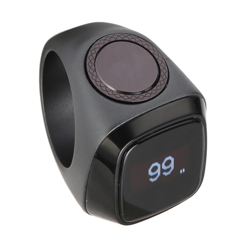 Smart BT Ring Counter 0.49in Screen Portable 5 Prayer Time