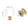 PATIKIL 39mm Lamp Shade Finial, 1 Pcs Cube Crystal Lamp