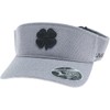 Black Clover Standard Bamboo Visor 3 Adjustable, Charcoal Visor/3D