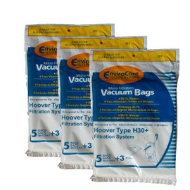 15 Hoover Telios, Arianne H30+ Allergy Vacuum Bags + Filters, Portable Canister, Runabout Vacuum Cleaners, 40101001, 09169855, S3330, S3332,S3320, S3420