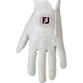 FootJoy FGNL24WT-20 Nanorok Women's Golf Gloves, Worn on Left Hand, 7.9 inches (20 cm), White