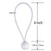 AOPRIE 30 Pack Bungee Balls 6inch White Ball Bungee Heavy