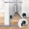 8 Pack Magnetic Door Stops, Black Door Stops, Wall Floor