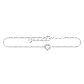 Thomas Sabo Women Anklet Heart 925 Sterling Silver AK0007-051-14-L27v
