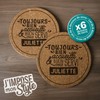 Untersetzer aus Kork, personalisierbar, 6 Stück, originelle Geschenkidee