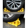 QWORK® Set of 2 wheel chocks, brake chocks for trailers,
