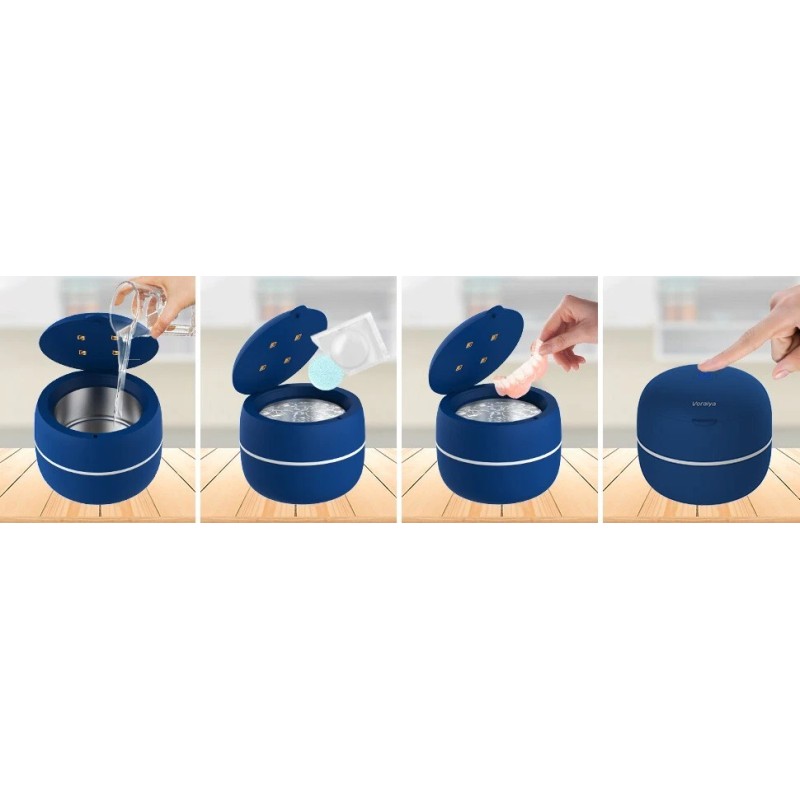 LIFEES Dental Ultrasonic UV Cleaning False Teeth Aligner Retainer Mouth