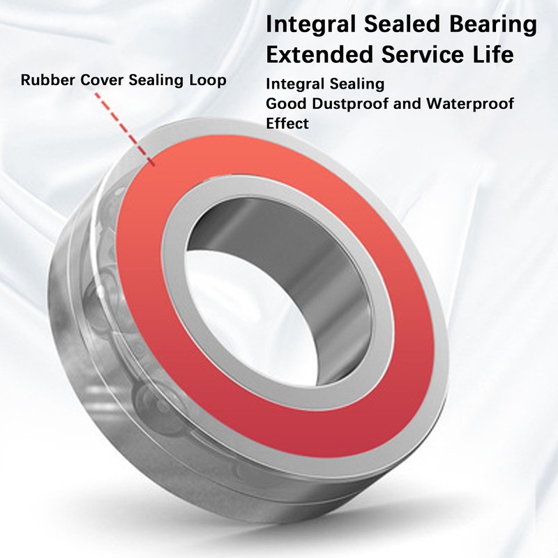 LeBycle Bicycle Double Bearing Headset with 28.6mm Straight Fork Waterproof