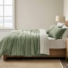 EVERGRACE Cotton Tencel Duvet Cover Set Queen Size, Silky Soft