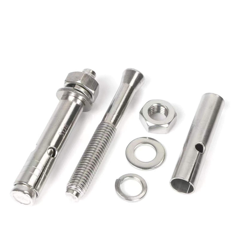 4 Pcs M10 x 80mm 304 Stainless Steel Expansion Bolt