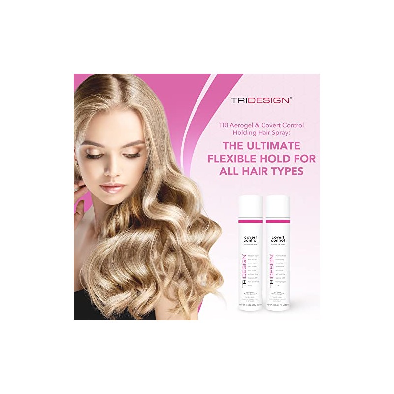 TRI Design Covert Control - Fast-Drying Hairspray for Women &