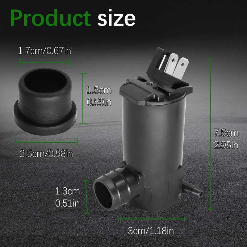 2205140 Windshield Washer Pump Fit for 2014-2024 Polaris Ranger XP