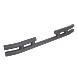 Tubular Rear Bumper Rear Double Tube Bumper Compatible with 1997-2006 Jeep Wrangler TJ Textured Black