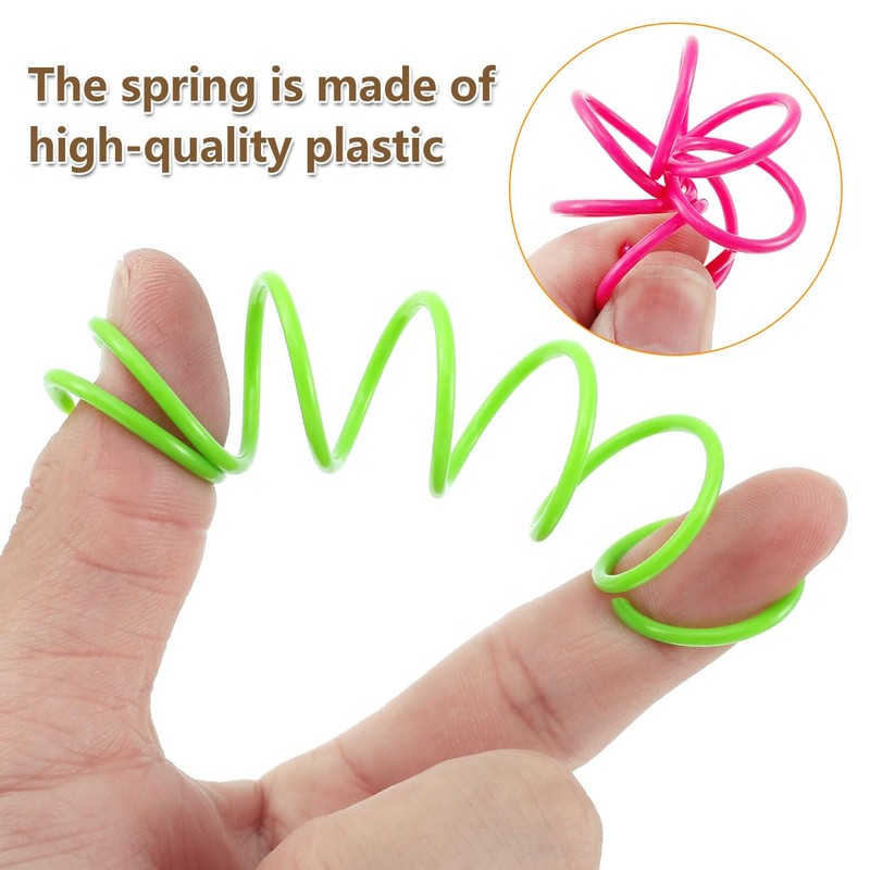 Cat Spring Toys, 80pcs Colorful Cats & Kitten Toys for