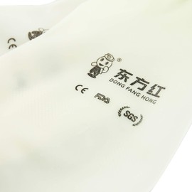 Discoball 2 Pairs Rubber Gloves with Flocked Lining for Kitchen Cleaning, Gardening, Household Duties, Latex Free Reusable Gloves