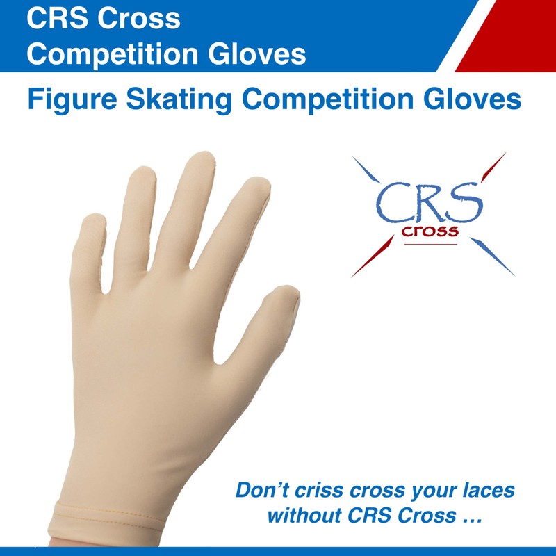 CRS Cross Competition Figure Skating Gloves. Fitted Glove for Ice