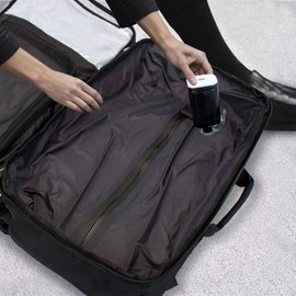 UtiaMiaoGonGo Vacuum Travel Backpack 60L with Air Pump Vacuum Water Resistant Air Compression System Carry On Suitcase Luggage with Rain Cover Black