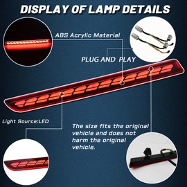 GEEGEETOP Reflector de parachoques antiniebla trasero de lente roja, luz intermitente secuencial 3 en 1, compatible con Toyota Sienna LE XLE XSE Limited Platinum Plug and Play 2021 2022