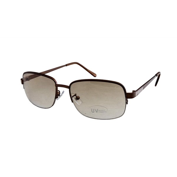 Mukojima CS3057-2 Sunglasses UV Protection Lens, Square Type, Smoke x
