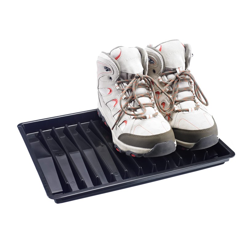 Westmark Shoe/Boot Tray, Black, 37.8 x 27.5 x 2.7 cm