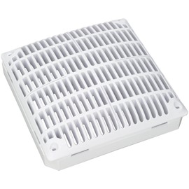 Hayward WGX1031BLV2 9-Inch White Low Velocity Square Drain Cover with Inner Frame