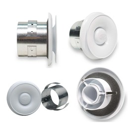 Fantech CG 4 Contour Grille with Collar for 4" Duct