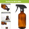 HAOERMEI 8OZ Amber Glass Spray Bottles - 2 Pack -