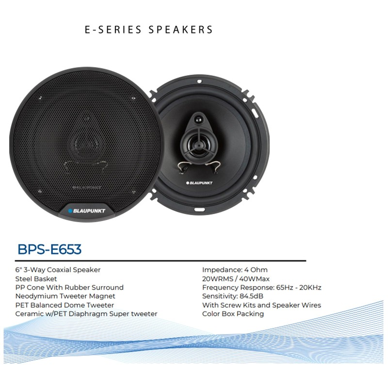 2 Pair (Qty 4) of Blaupunkt BPS-ES650 6.5" 60 Watt